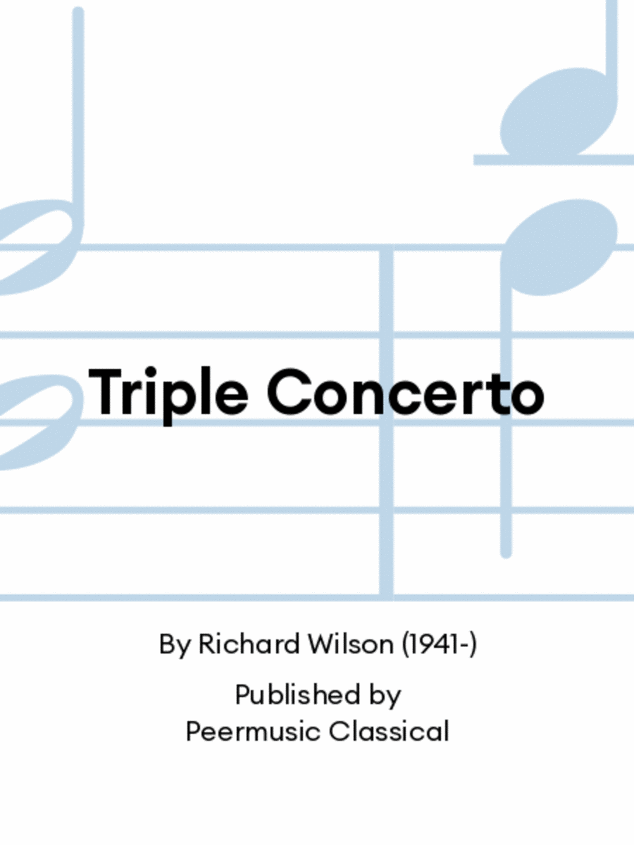 Triple Concerto Triple Concerto Chamber Music scores gallery preview page 1