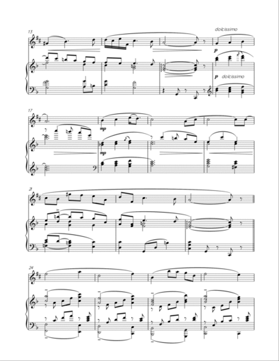 AVE MARIA MASCAGNI for Alto Saxophone & Piano Alto Saxophone scores gallery preview page 2
