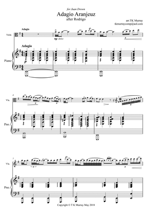 Book cover for Adagio Aranjeuz - Viola & Piano