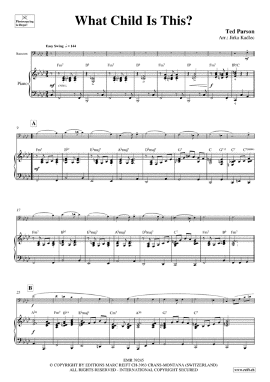 What Child Is This? What Child Is This? Bassoon Solo scores gallery preview page 3