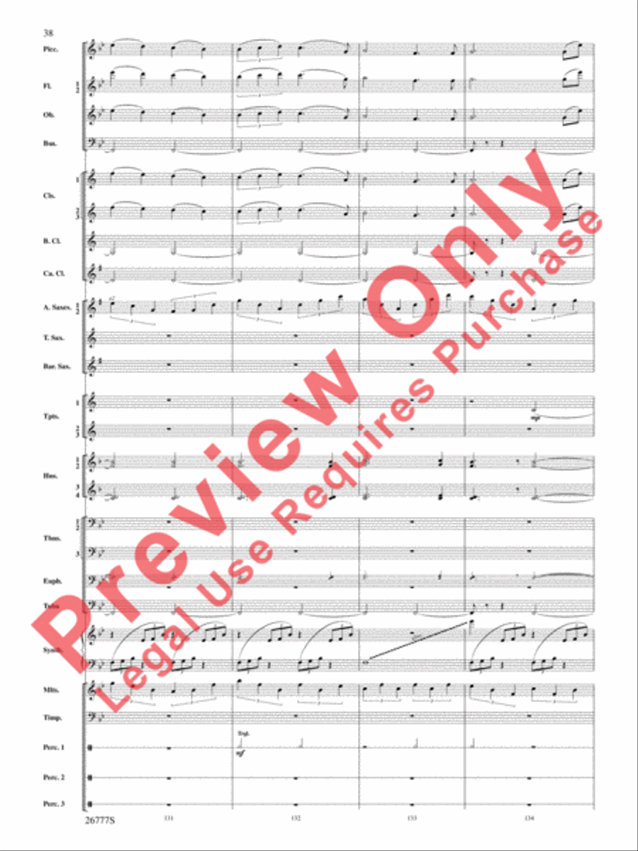 Soaring with John Williams Concert Band scores gallery preview page 39