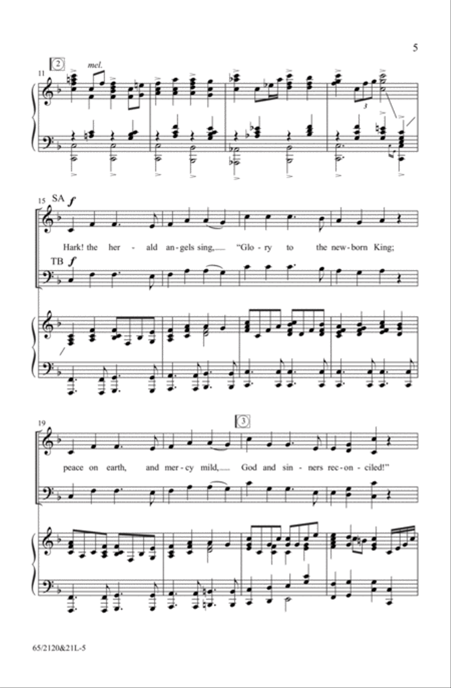 A New and Glorious Morn! 4-Part scores gallery preview page 5