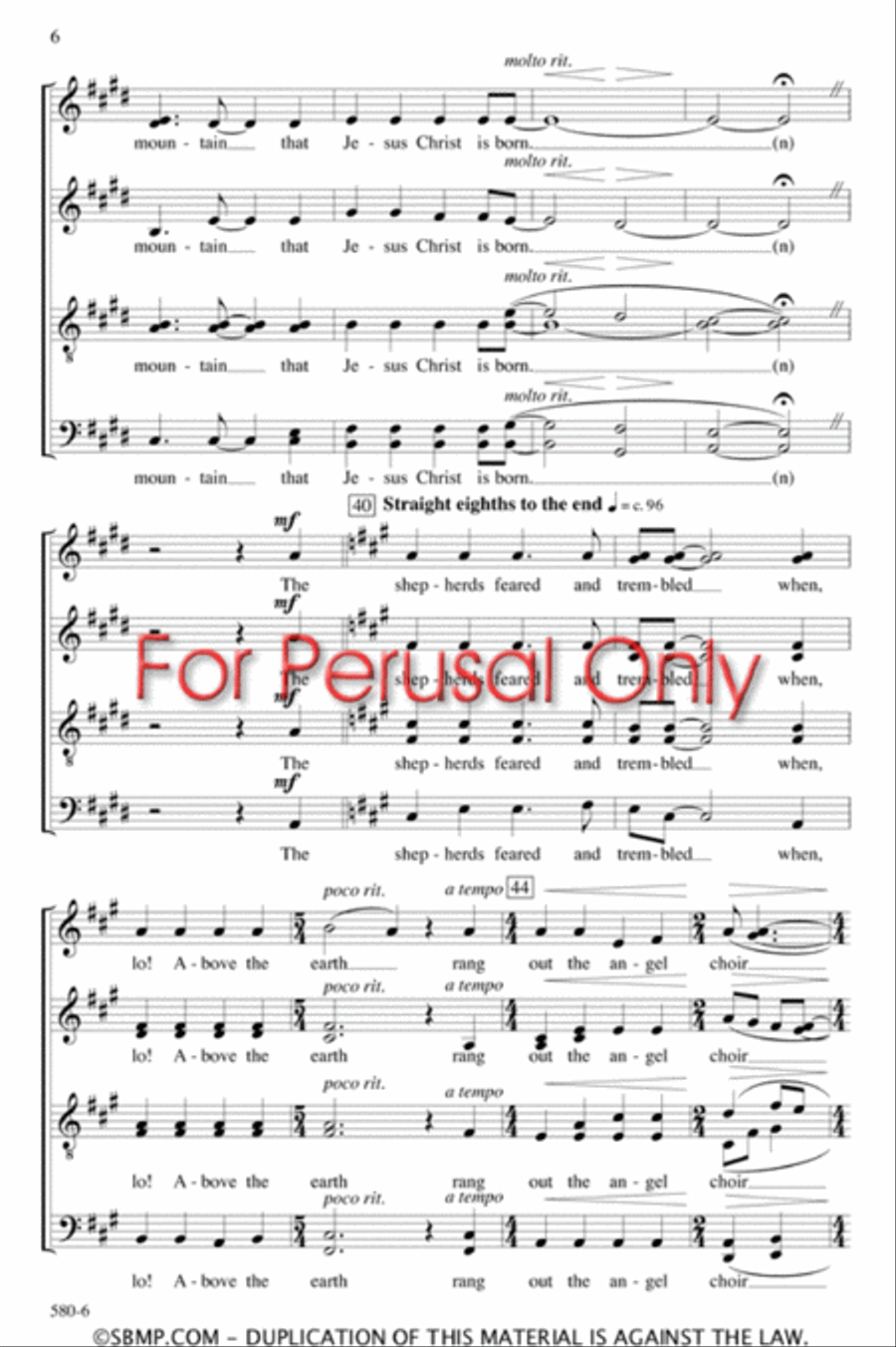 Go, Tell It on the Mountain - SATB divisi Octavo image number null