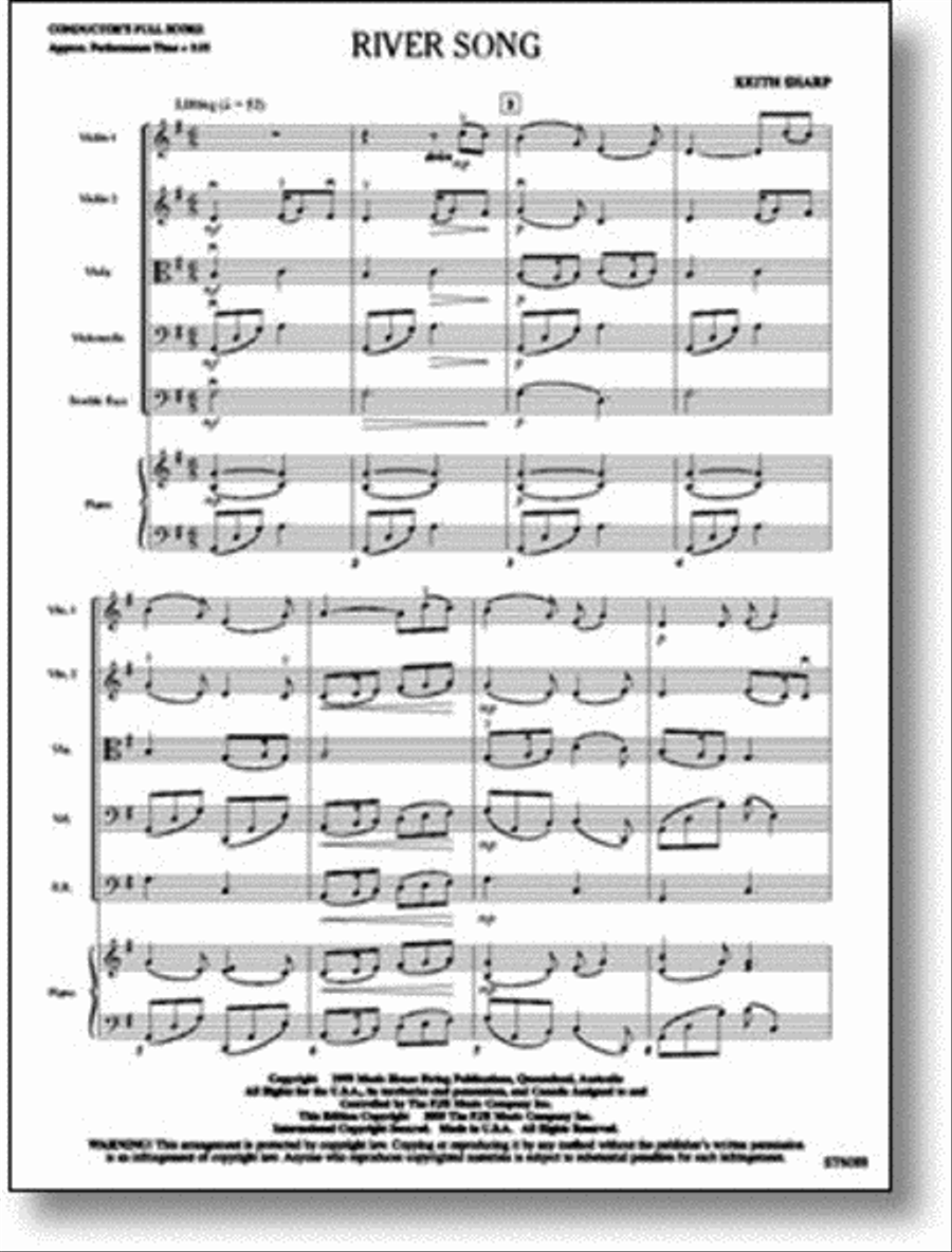 River Song String Orchestra scores gallery preview page 1