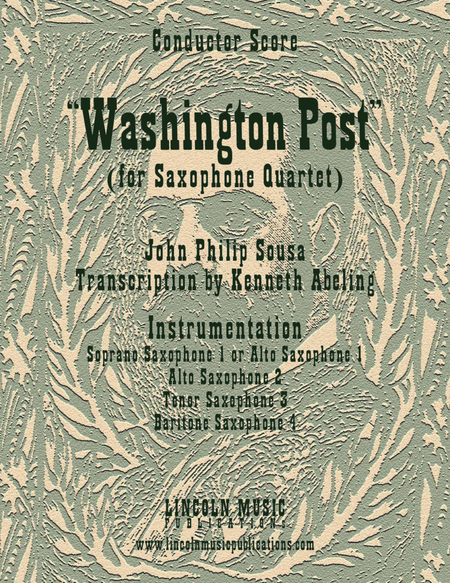 March - Washington Post March (for Saxophone Quartet SATB or AATB) image number null