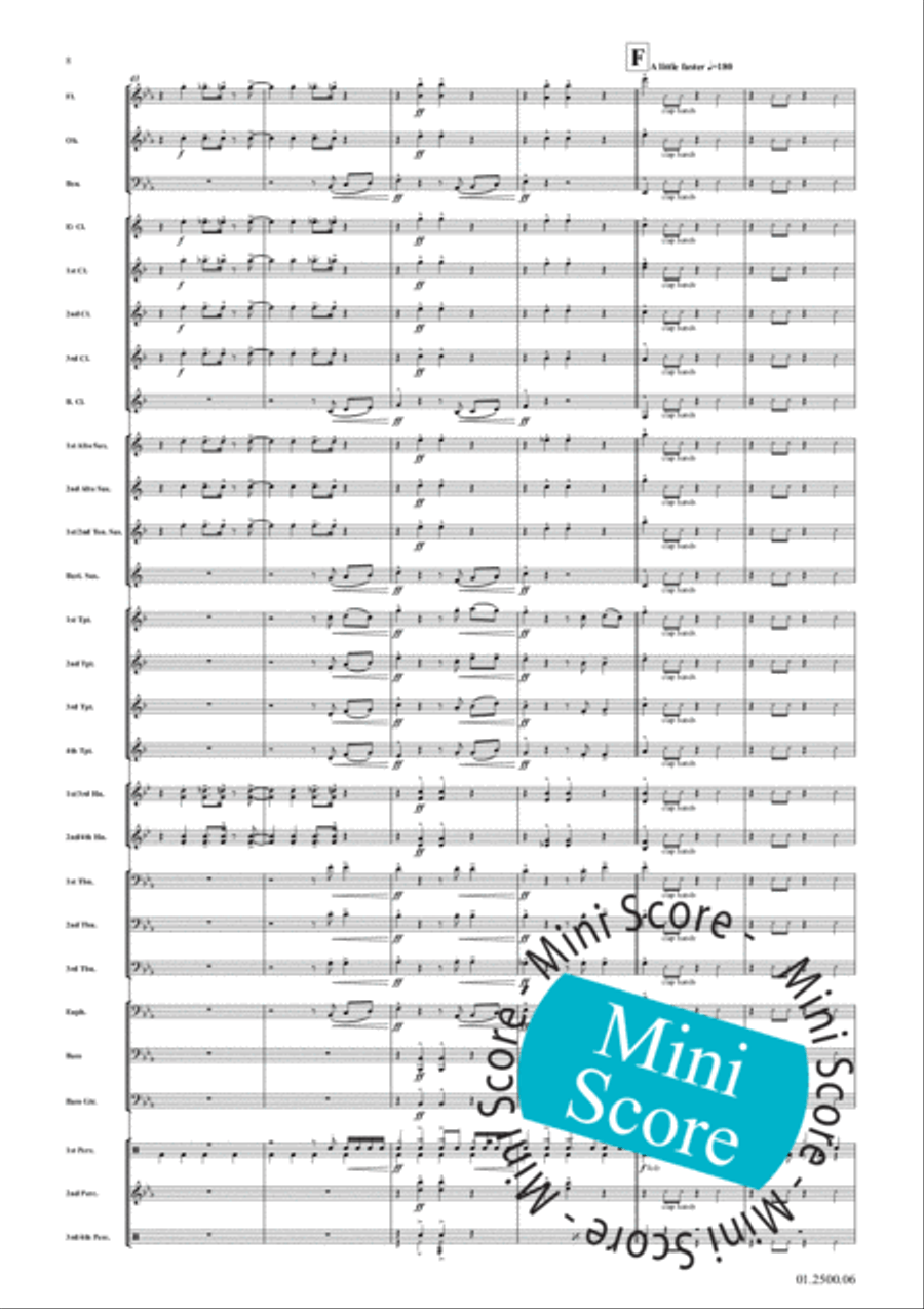 Greased Lightning Concert Band scores gallery preview page 12
