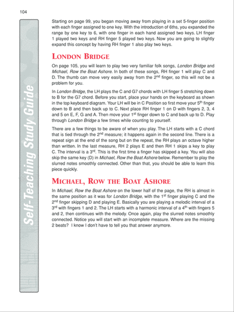 Alfred's Self-Teaching Adult Piano Course Piano Method scores gallery preview page 11