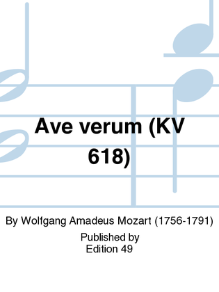 Book cover for Ave verum (KV 618)