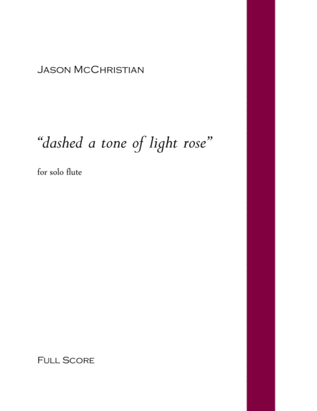 "dashed a tone of light rose" for solo flute image number null