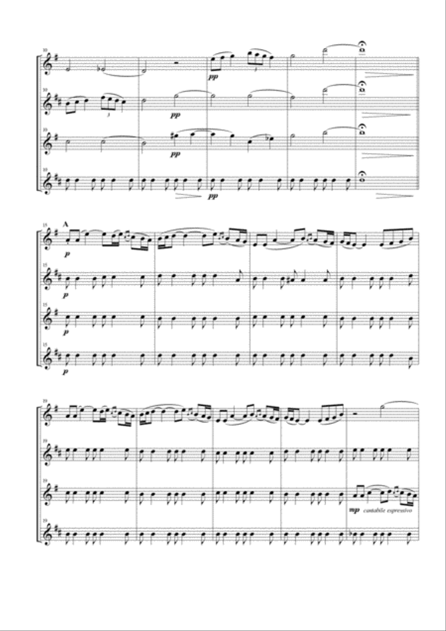 Polovtsian Dances for Saxophone Quartet Saxophone Quartet scores gallery preview page 2
