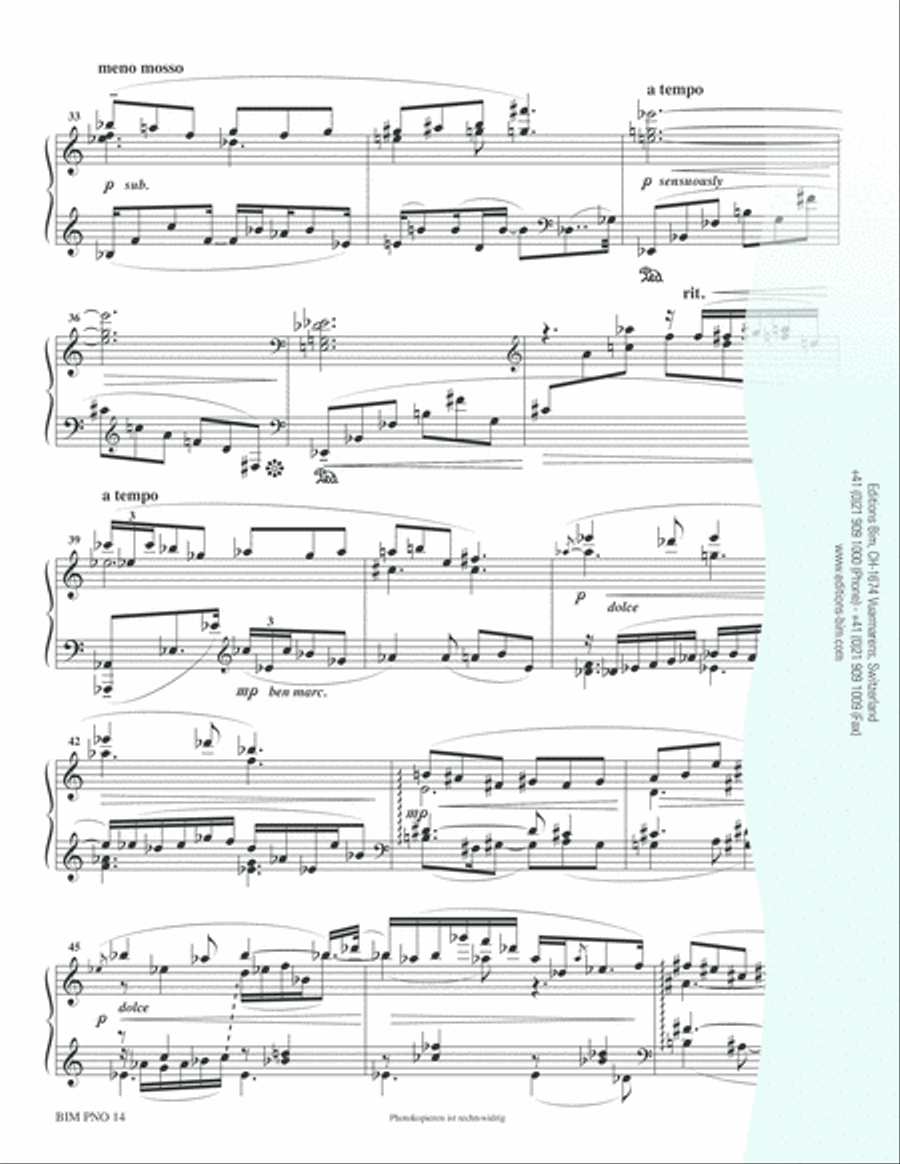 Evening music Evening music Piano Solo scores gallery preview page 4