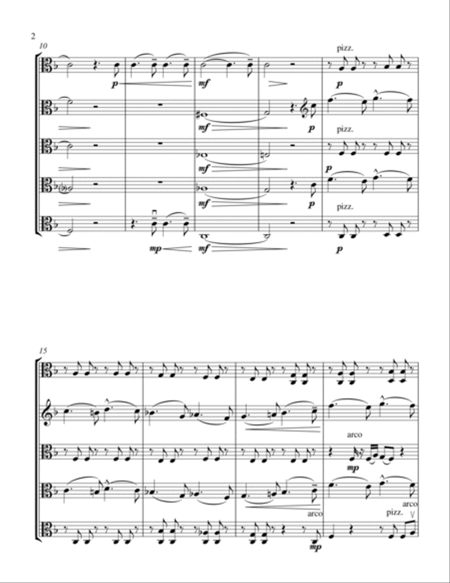 Duet Rigoletto and Sparafucile from Rigoletto Viola Solo scores gallery preview page 2