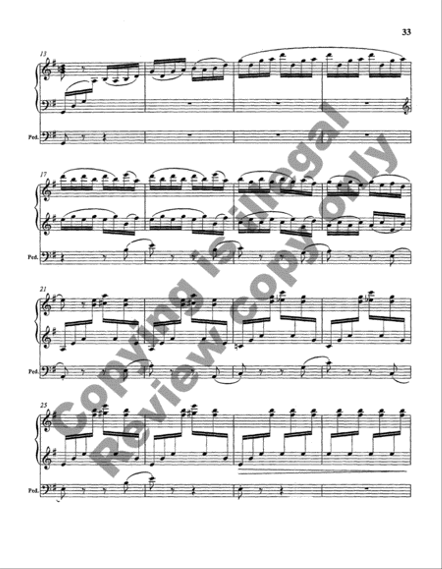 Concerto in C Major Organ Solo scores gallery preview page 8