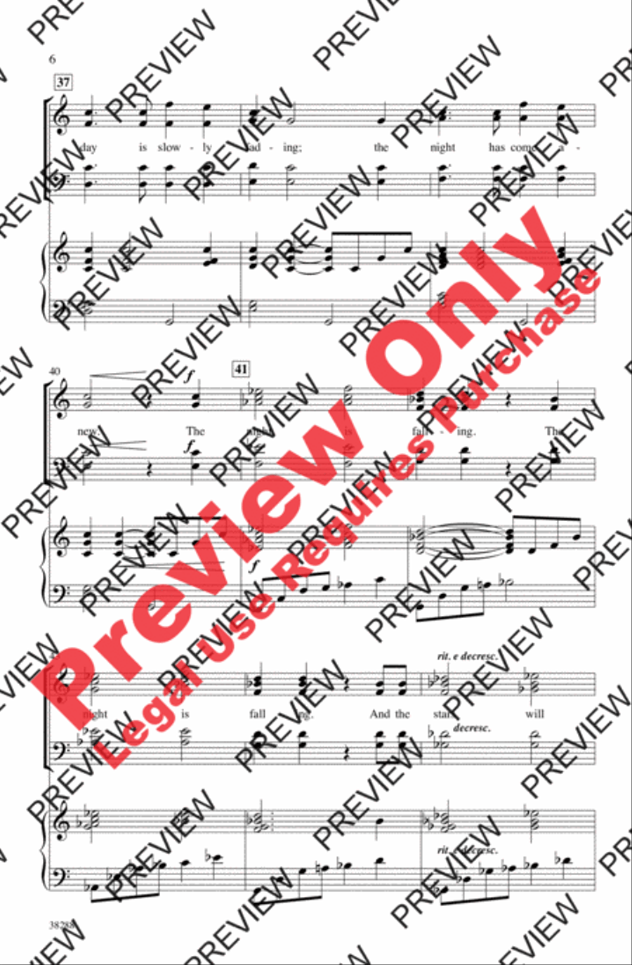 Nightfall Nightfall 4-Part scores gallery preview page 6