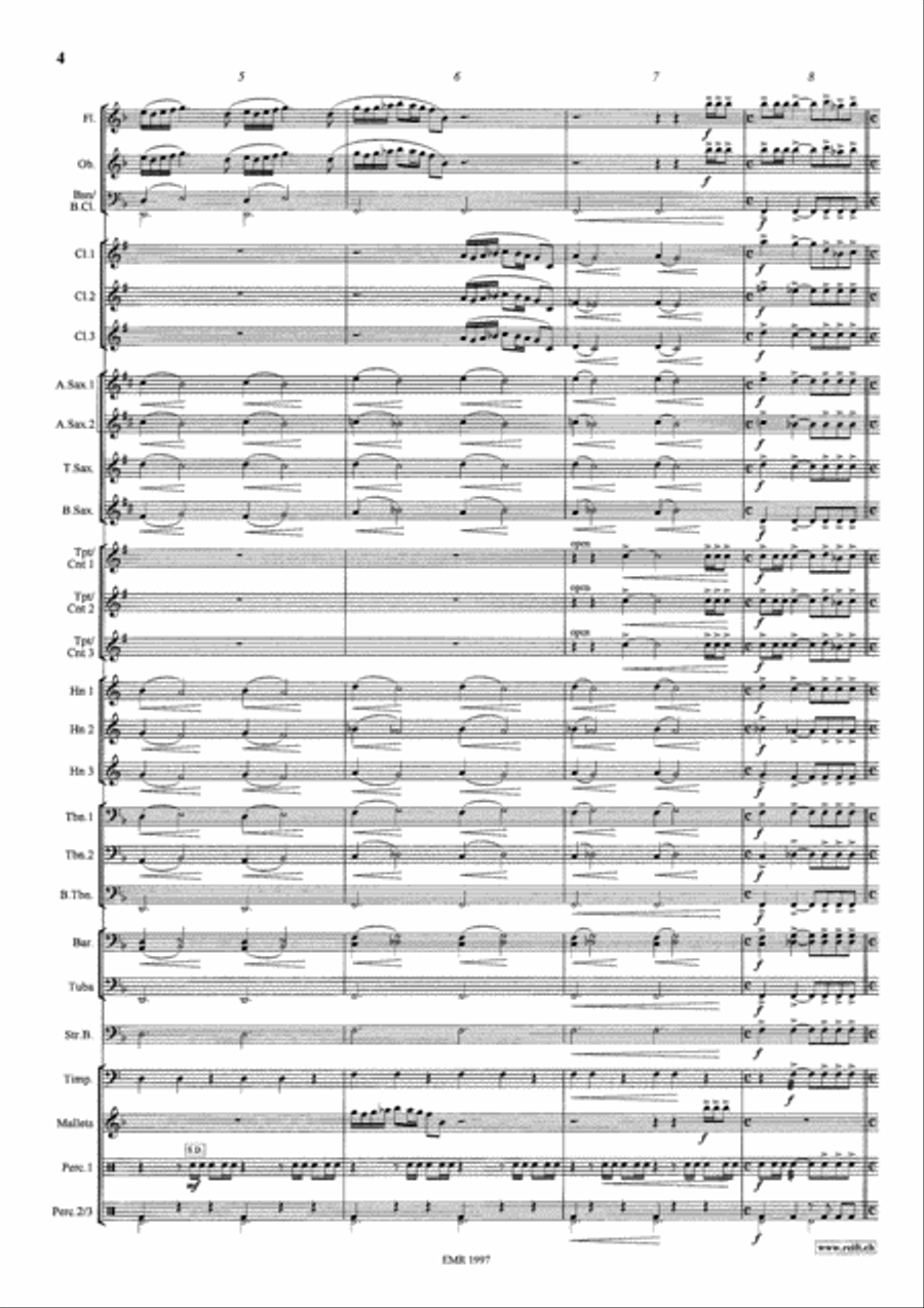 The Mysteries Of Egypt Concert Band scores gallery preview page 8