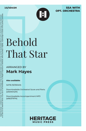Book cover for Behold That Star