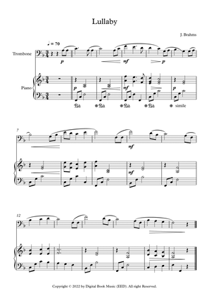Lullaby - Johannes Brahms (Trombone + Piano)