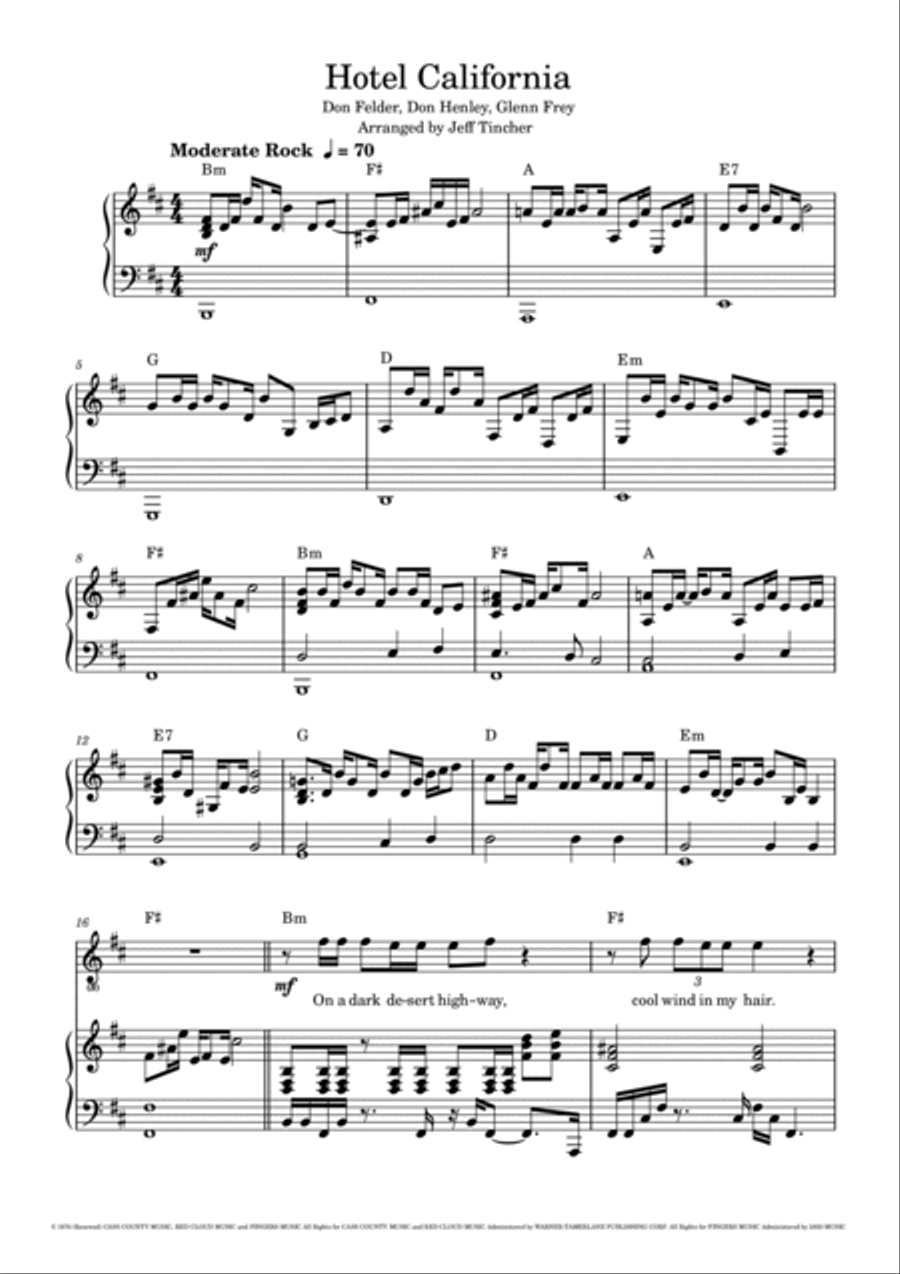 Hotel California Voice scores gallery preview page 2