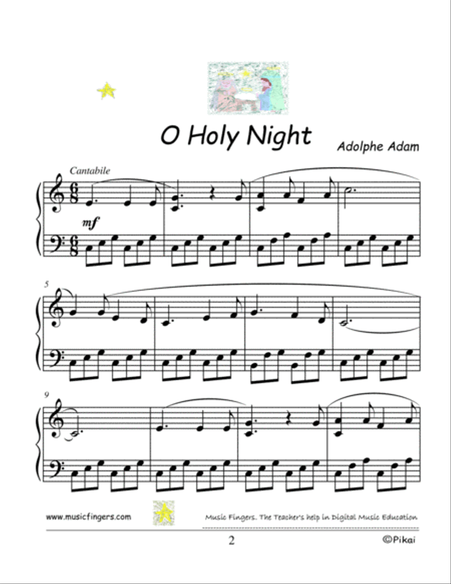 O Holy Night. Complete. Lev. 3 Piano Method scores gallery preview page 2