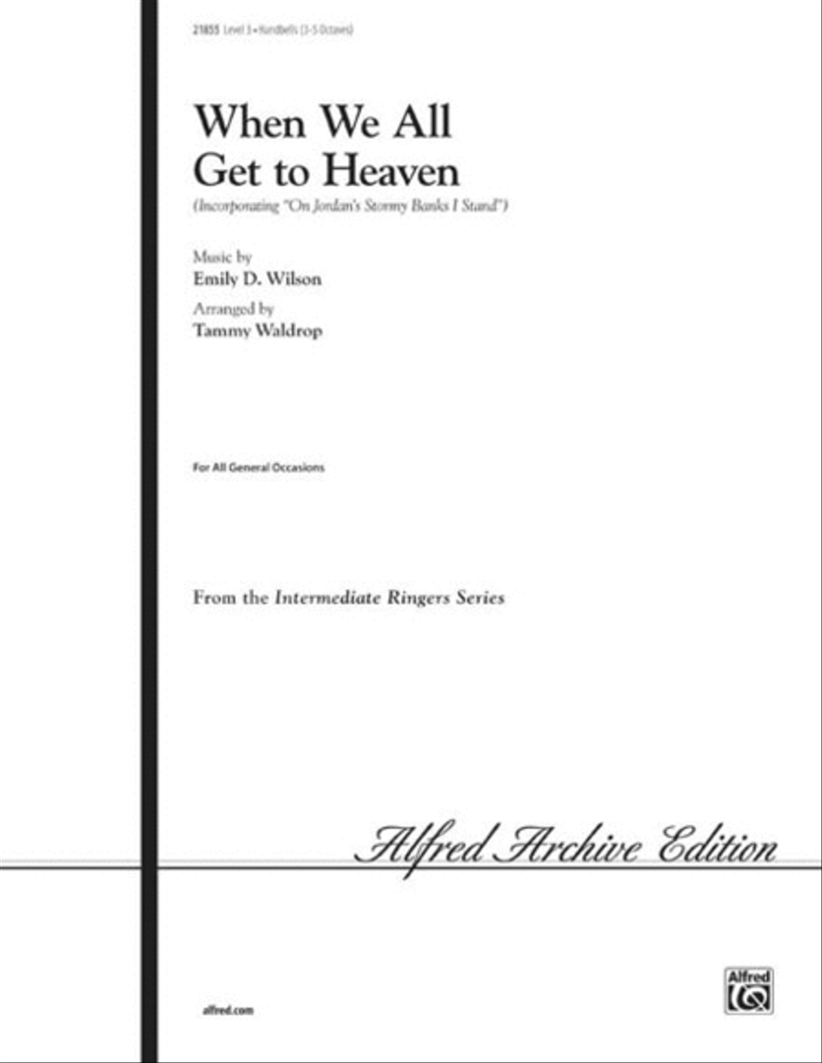 When We All Get to Heaven Handbell Choir scores gallery preview page 1