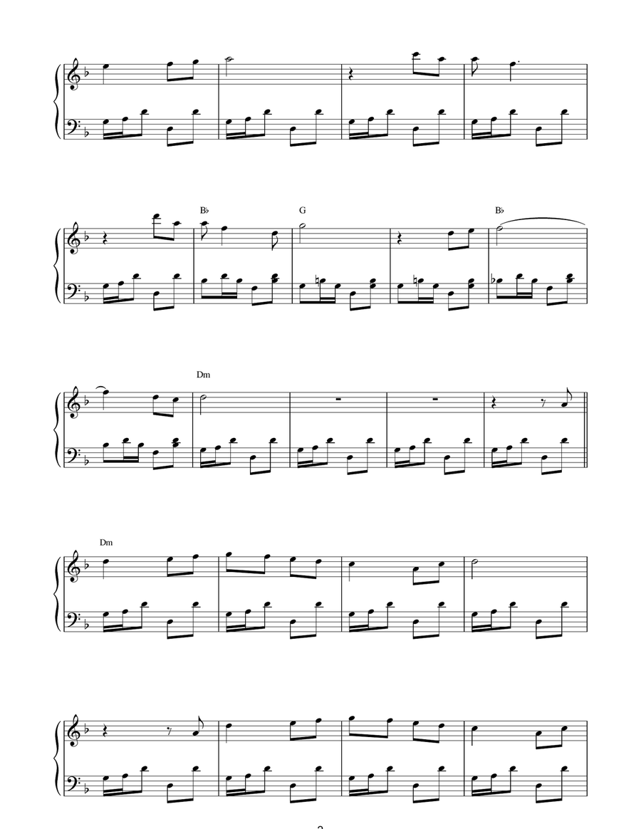 A Fistful of Dollars (Title Theme) Piano Solo scores gallery preview page 2