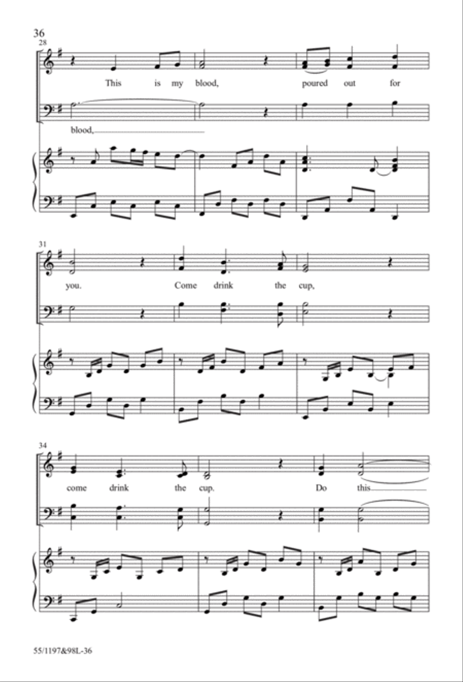 The Body of Christ 4-Part scores gallery preview page 20