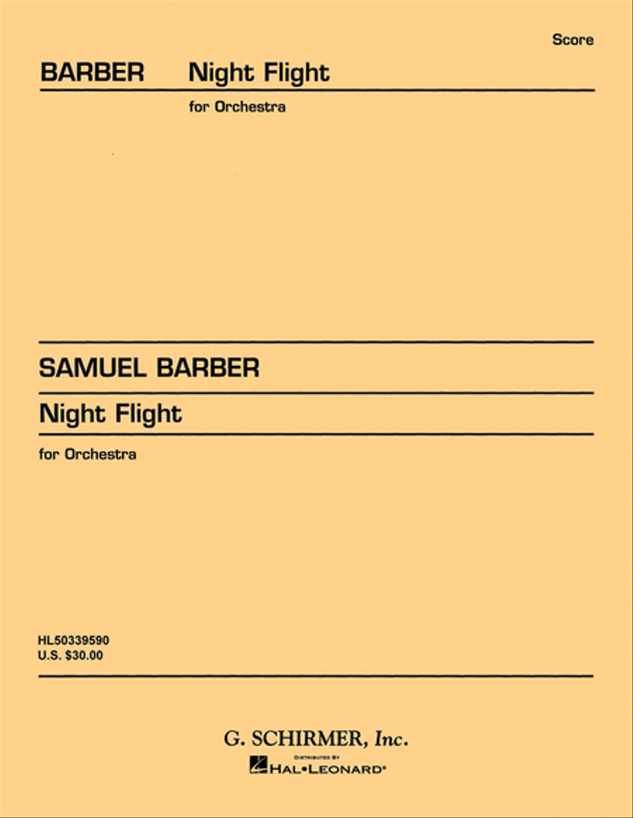Night Flight, Op. 19a Night Flight, Op. 19a Orchestra scores gallery preview page 1