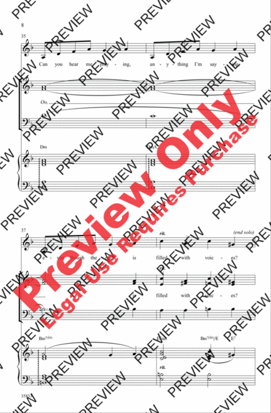 Papa, Can You Hear Me? Papa, Can You Hear Me? 3-Part scores gallery preview page 8