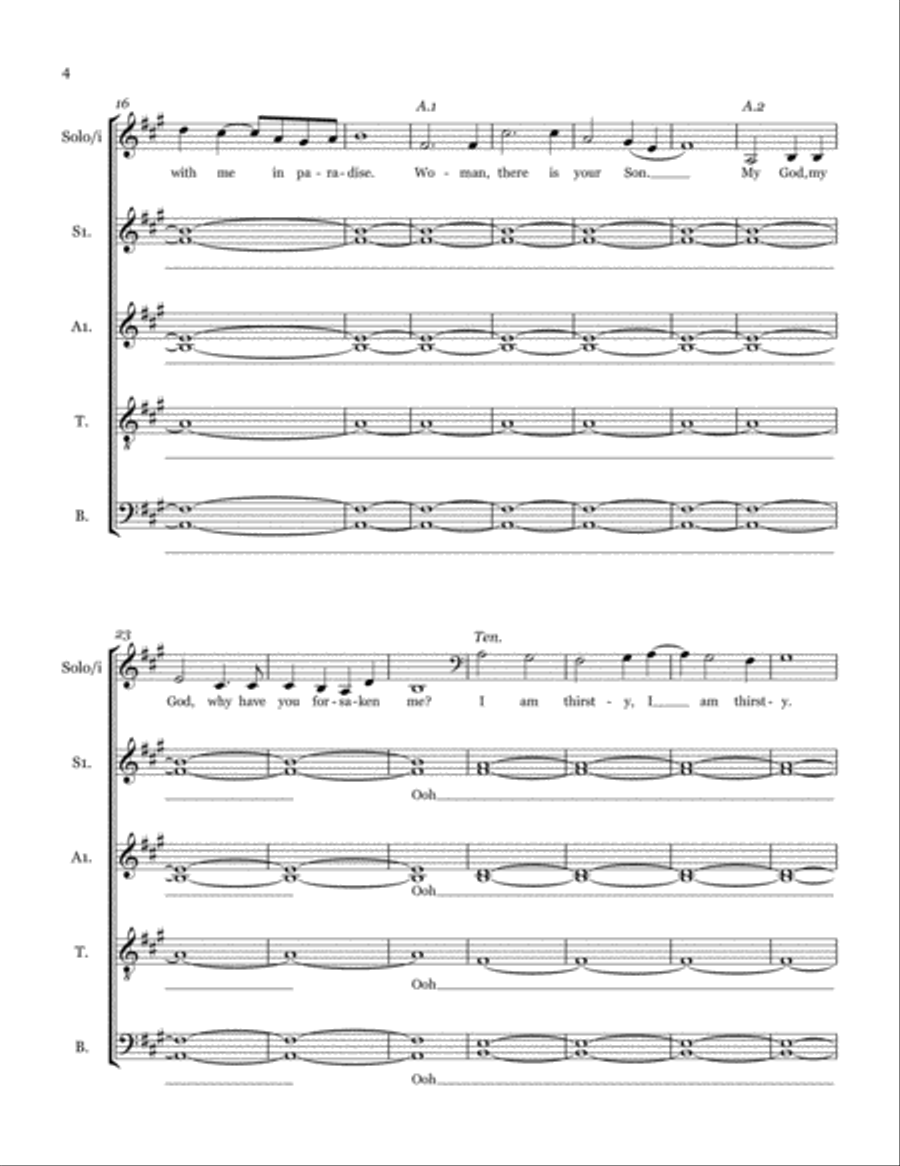 The Gift (A Meditation on the Seven Last Words) Divisi scores gallery preview page 4