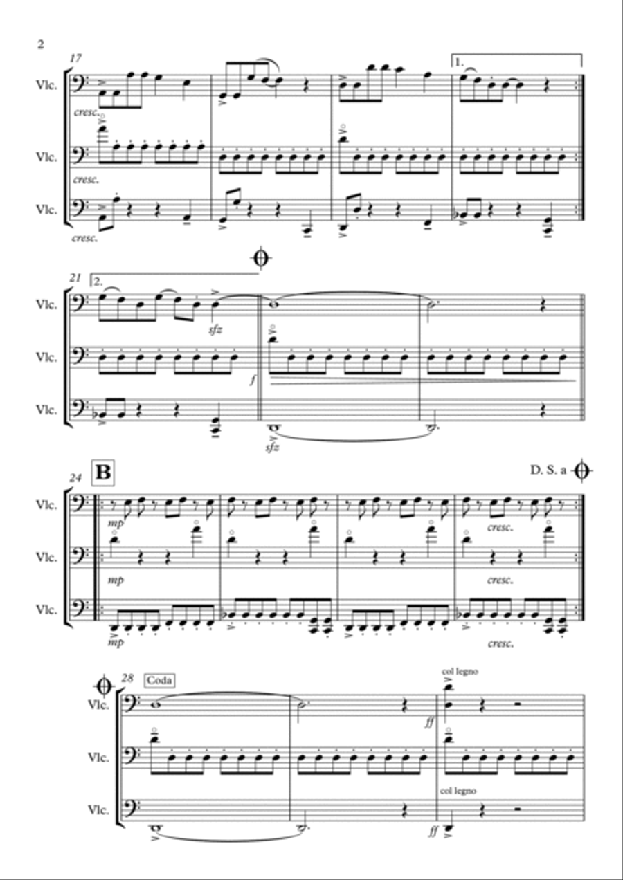 Blues za Lano String Orchestra scores gallery preview page 2