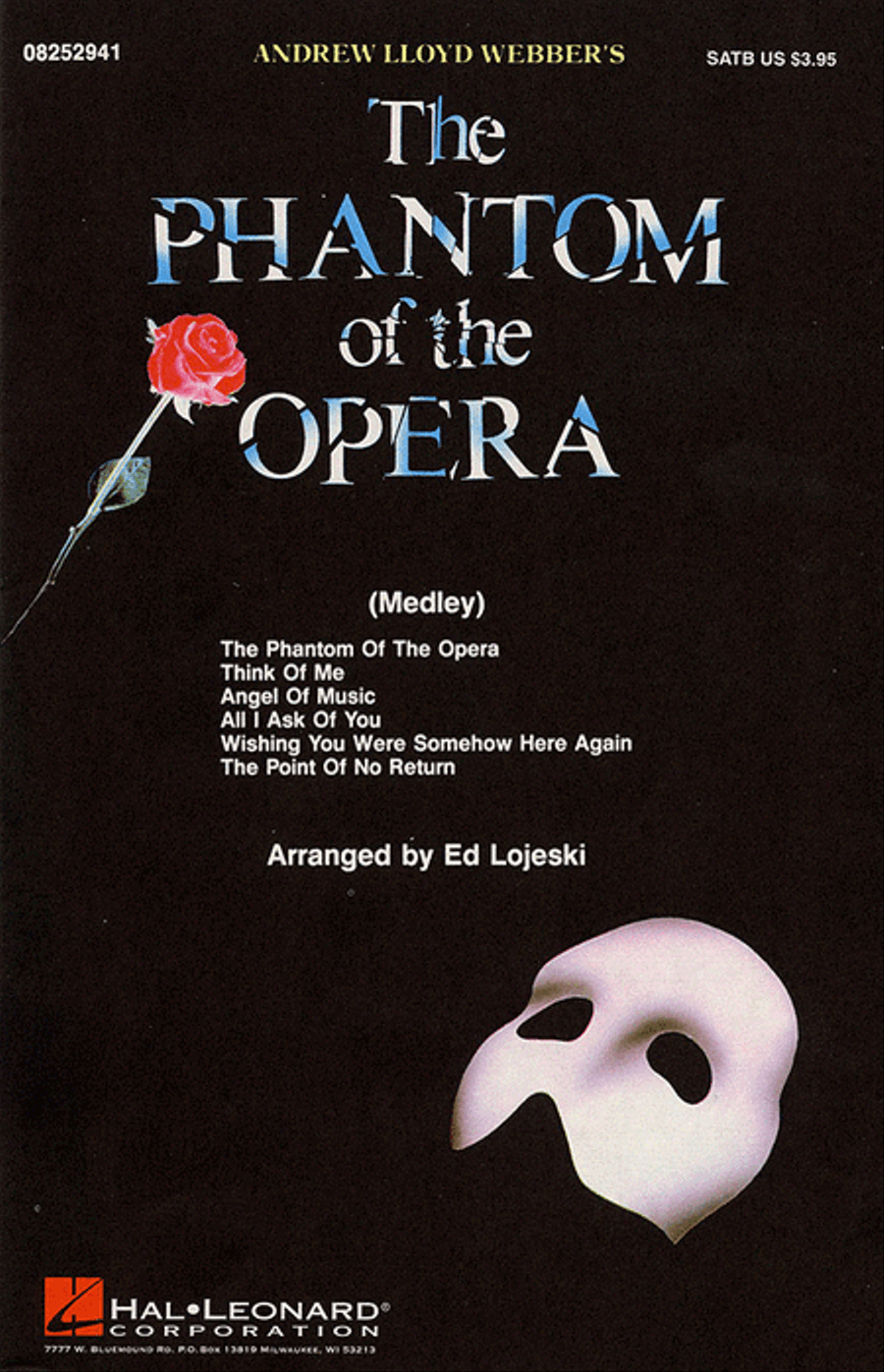 The Phantom of the Opera (Medley) 4-Part scores gallery preview page 1