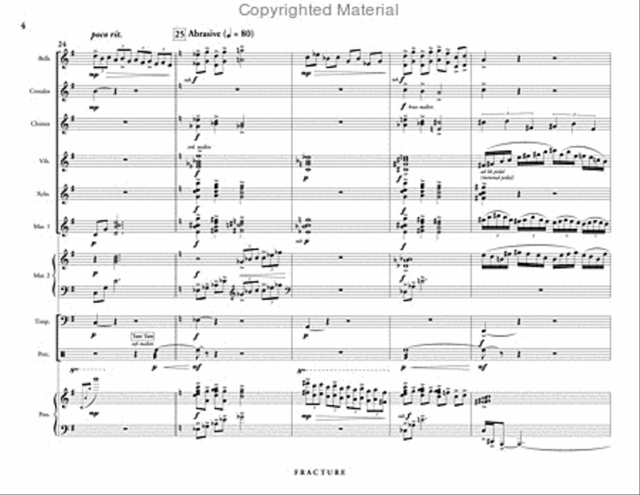 Fracture (score & parts) Fracture (score & parts) Percussion Ensemble scores gallery preview page 5