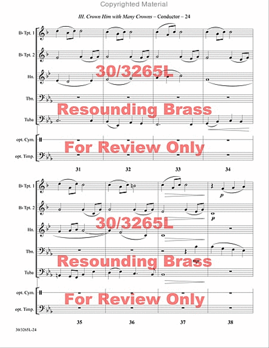 Resounding Brass Brass Quintet scores gallery preview page 25