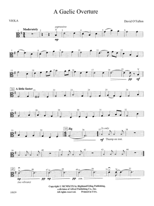 A Gaelic Overture: Viola