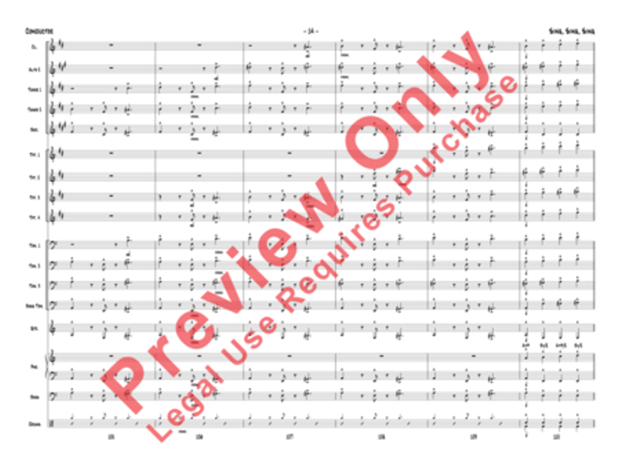 Sing, Sing, Sing Jazz Ensemble scores gallery preview page 45