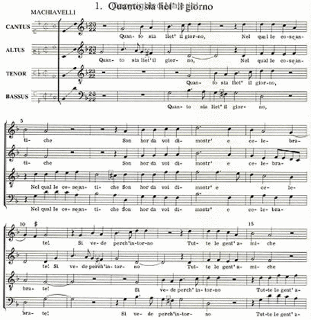 22 Madrigals, Venice 1536 (highly varied pieces) - Score