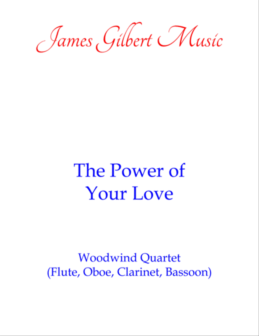 The Power Of Your Love Woodwind Quartet scores gallery preview page 1