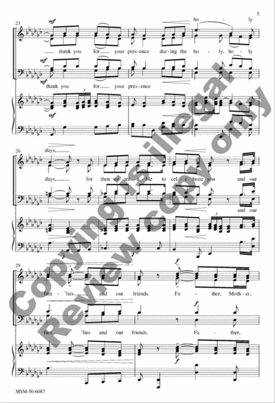 Maya's Prayer for Peace Maya's Prayer for Peace 4-Part scores gallery preview page 5