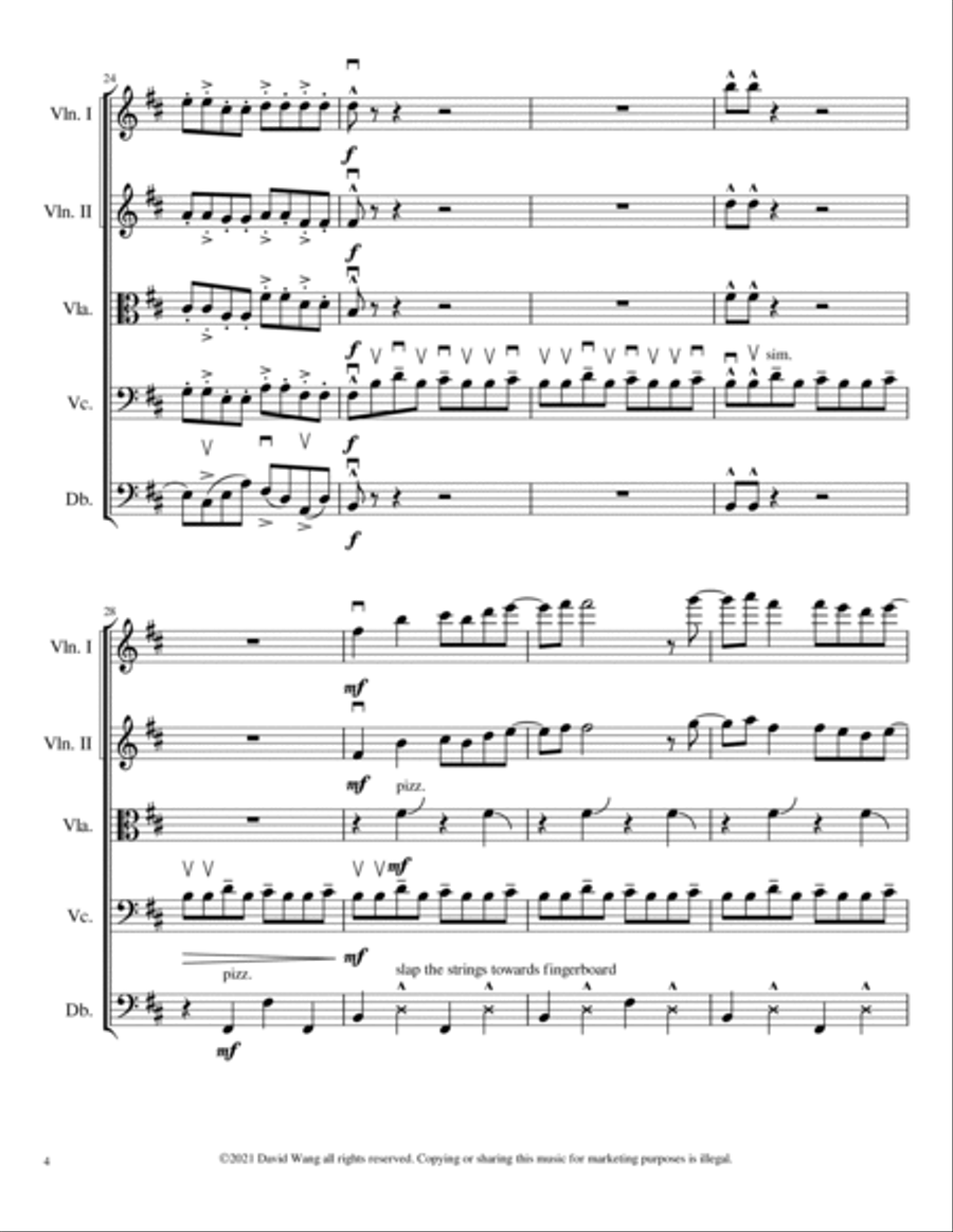 Induced Hope for String Orchestra String Orchestra scores gallery preview page 4