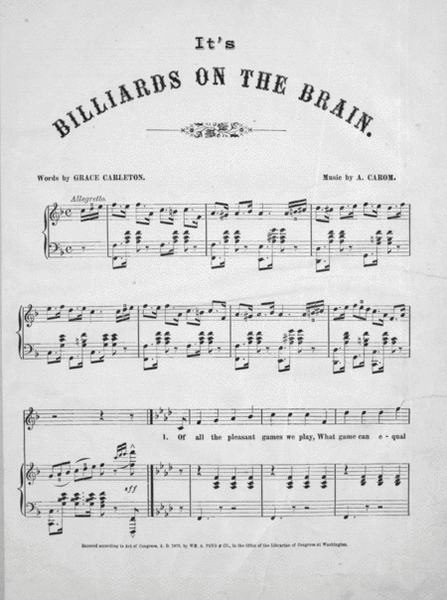 It's Billiards on the Brain