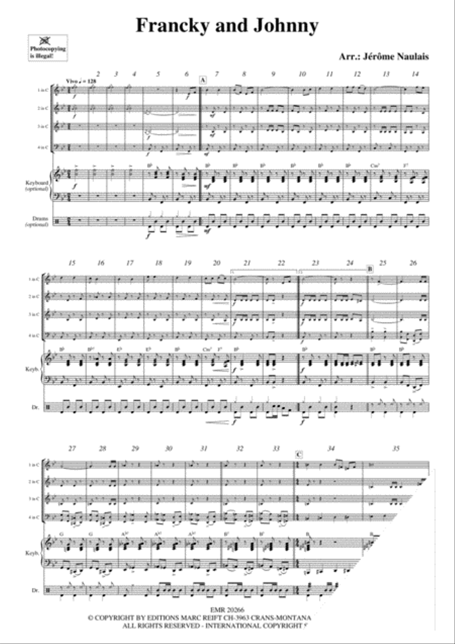 Francky and Johnny Francky and Johnny Concert Band scores gallery preview page 3
