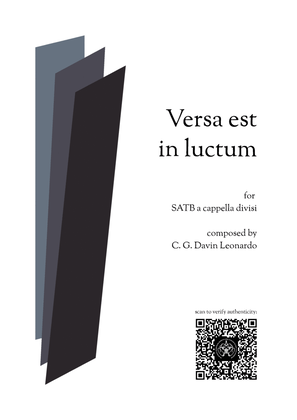 Versa est in luctum (SATB a cappella divisi)