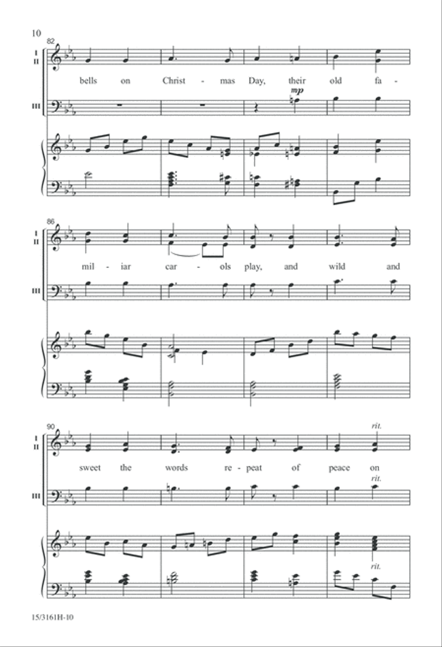 Twelve Carols of Christmas 3-Part scores gallery preview page 10