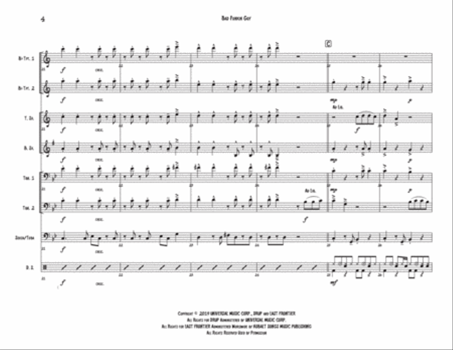 Bad Guy Large Ensemble scores gallery preview page 4