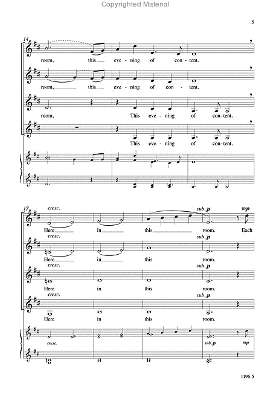 Grace Before Sleep - SSAA Octavo SSAA scores gallery preview page 4