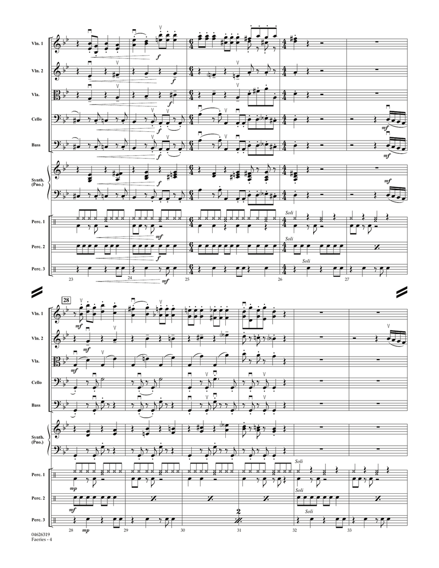 Faeries (from The Nutcracker) - Full Score Orchestra scores gallery preview page 4