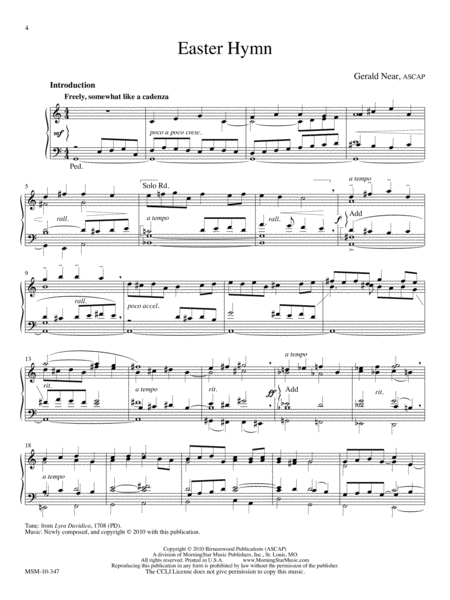 Laudes Domini: 10 Hymn Introductions and Harmonizations for Organ, Volume 1 image number null