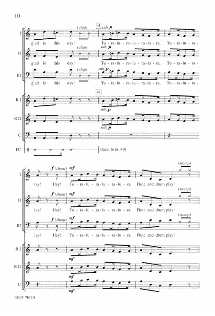 Glad We Be This Day Glad We Be This Day 3-Part scores gallery preview page 10