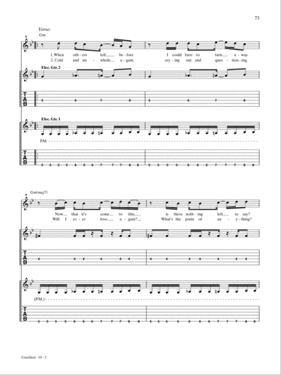 Crucified Crucified Guitar Tablature scores gallery preview page 2
