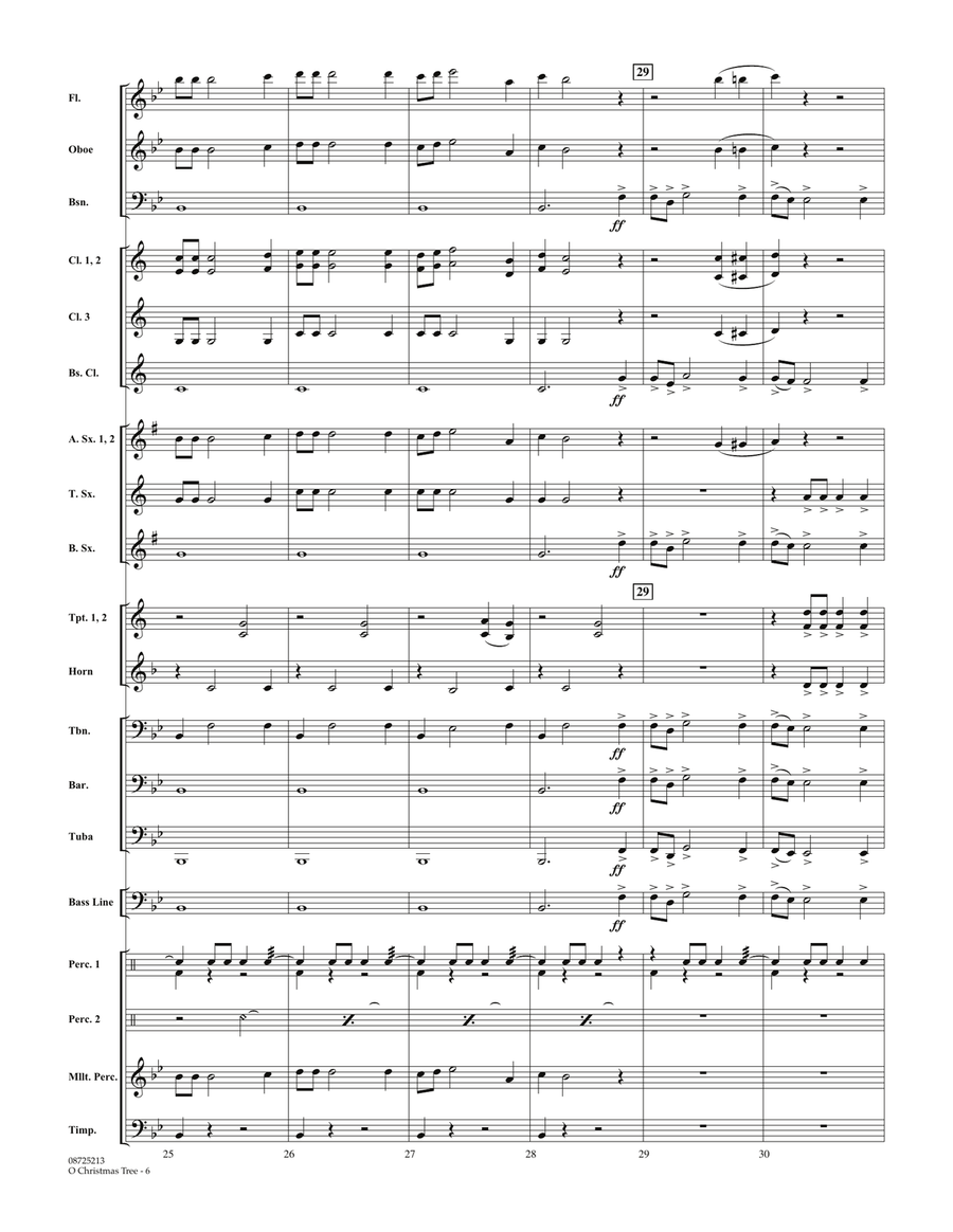 O Christmas Tree - Full Score Concert Band scores gallery preview page 6